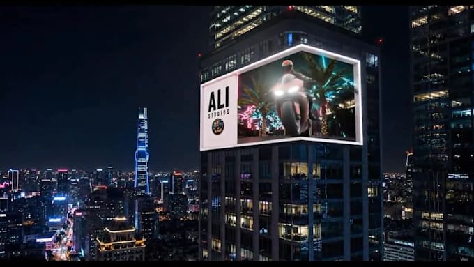 create stunning 3d billboard animation for your brand