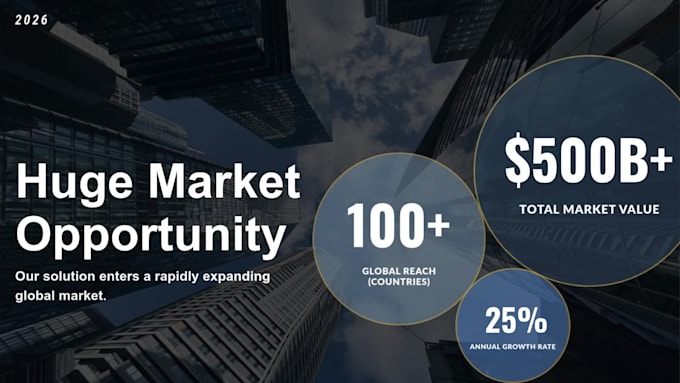 design a premium business pitch deck