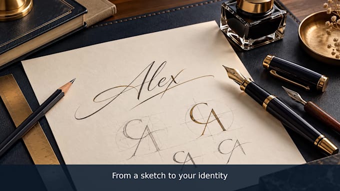 design a custom logo signature and graphics