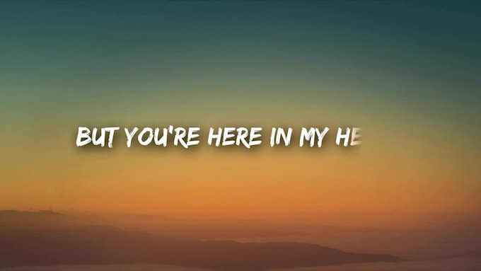 create a kinetic typography lyric video
