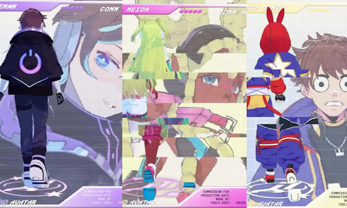 create custom vrm vtuber model for warudo, vseeface and vtube studio