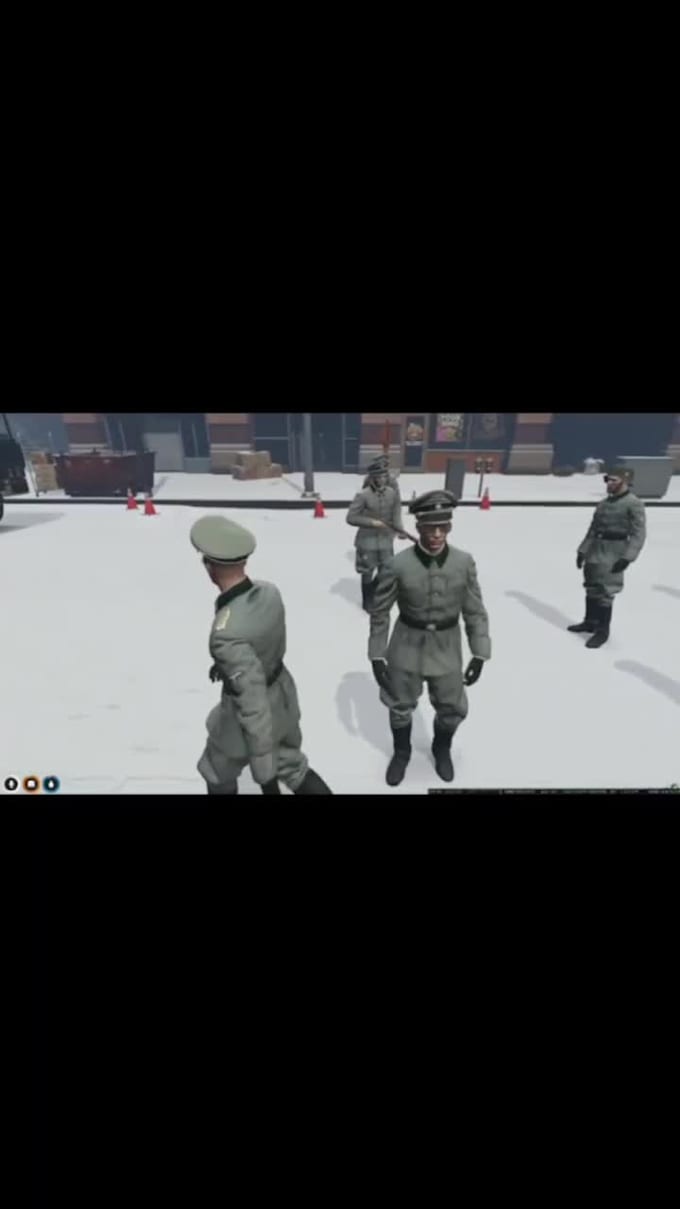 create a fivem qbcore military peds control script