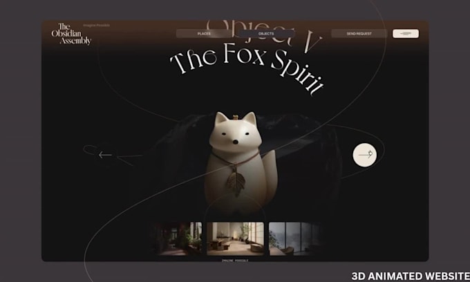 3d animated website design webflow website 3d interactive website design framer