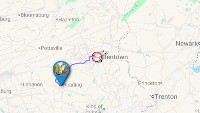 create route animation for travel videos and map animation for social media