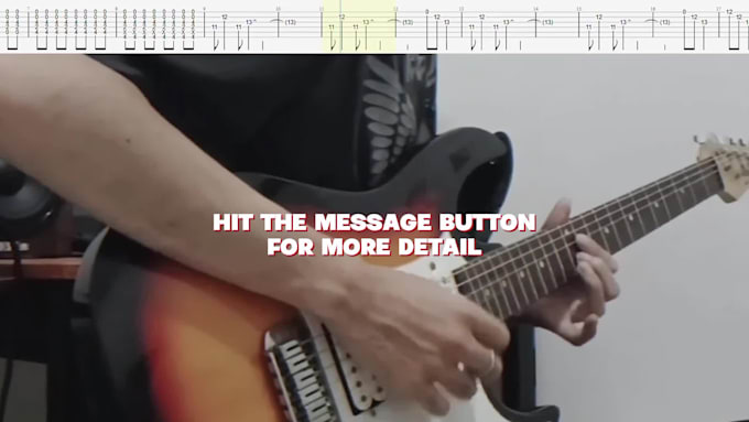 transcribe music into guitar tab for you
