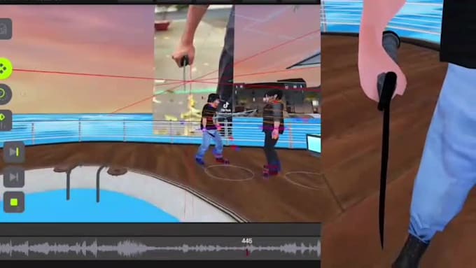 3d character animations for fight, dance and action scenes