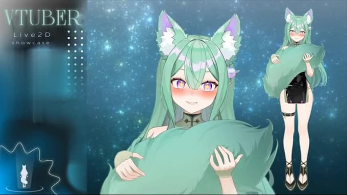 design and rig live 2d vtuber model 2dvtuber model vtuber commission 2d anime