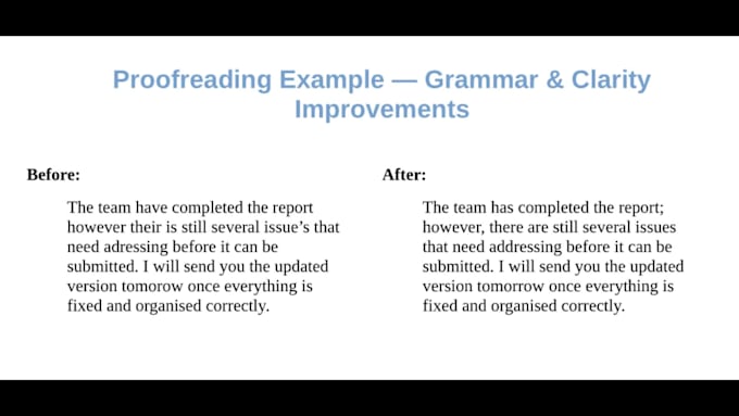 proofread your short documents