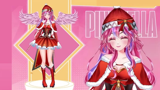 design a custom anime vtuber model for your streaming debut