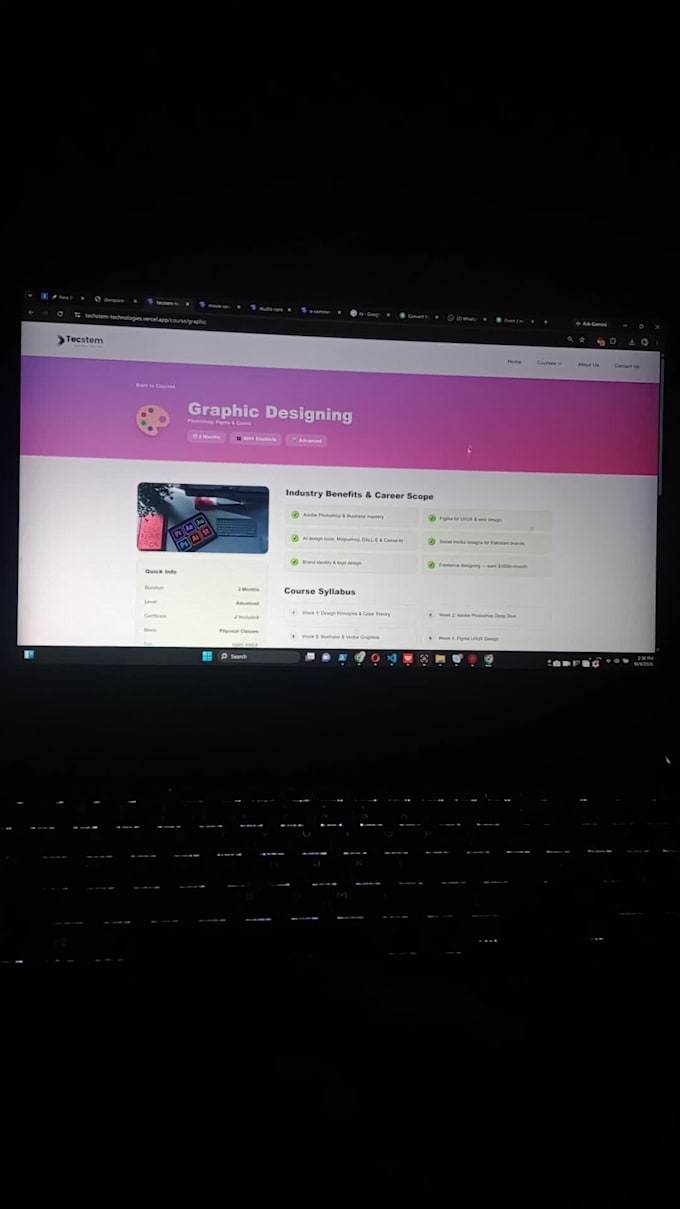 develop a responsive react js frontend website