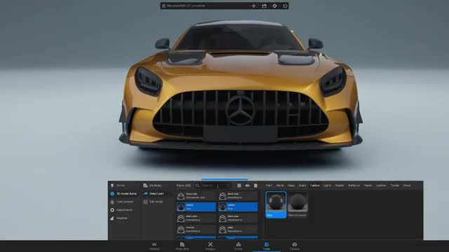 create car or product configurator in unreal or unity