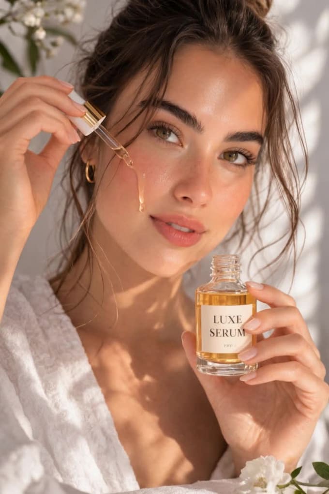 create luxury ai skincare and beauty campaign visuals