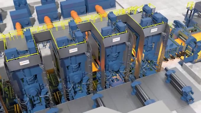 create 3d industrial animation safety training and factory simulation videos