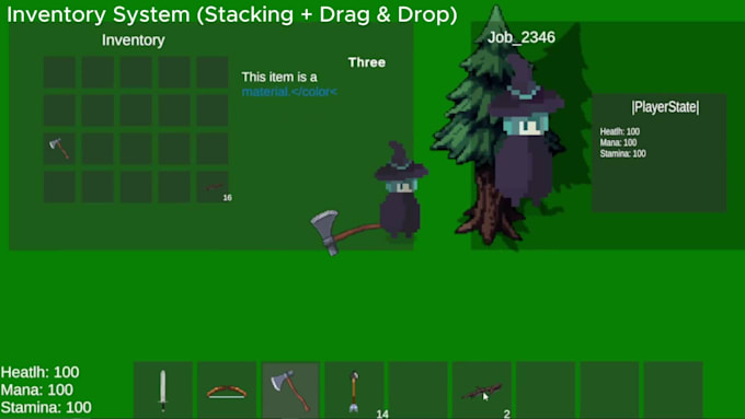 create 2d game mechanics and fix unity bugs