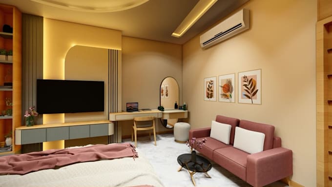 create realistic 3d interior renders