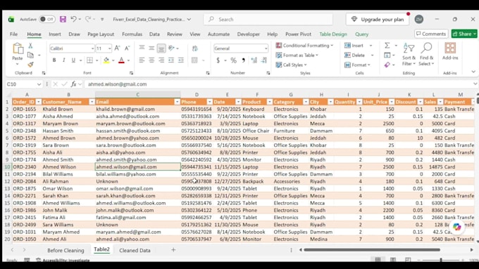 clean excel data split merge files and remove duplicates