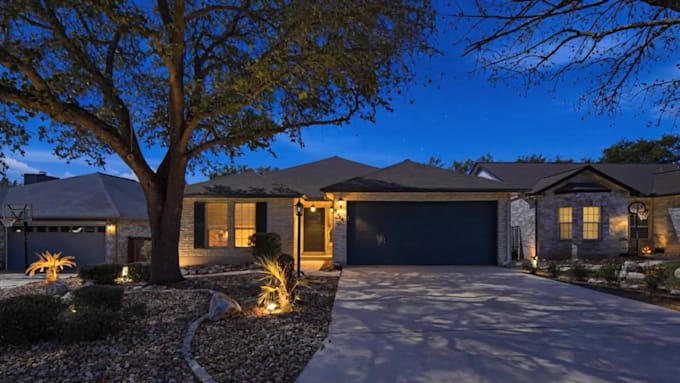 do real estate virtual twilight, day to dusk conversion