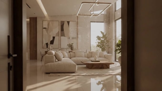 do realistic 3d interior design and room rendering