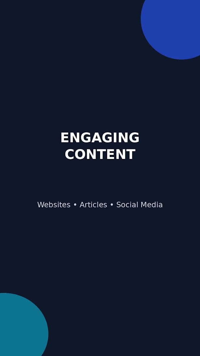 be a professional and content writer