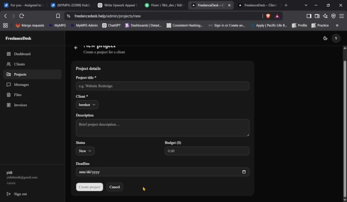 build a fullstack web application