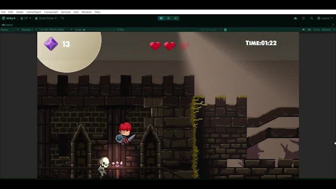 do unity game development, develop unity 2d game, unity developer, unity