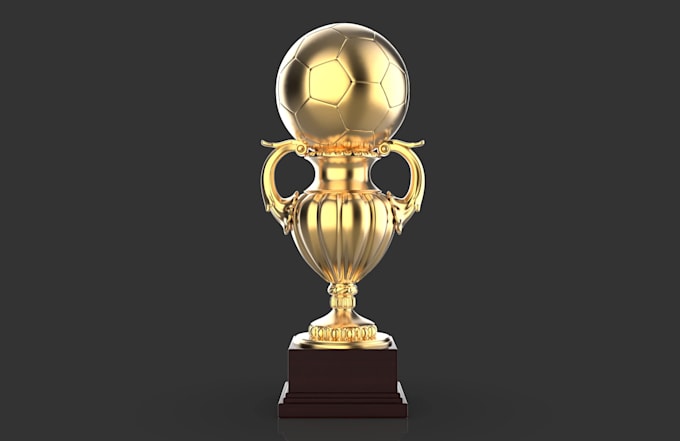 design a custom 3d trophy award and provide source file