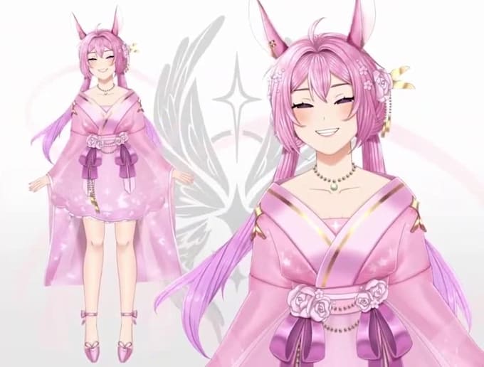 design vtuber model live2d model rigging vtuber model vtuber commission