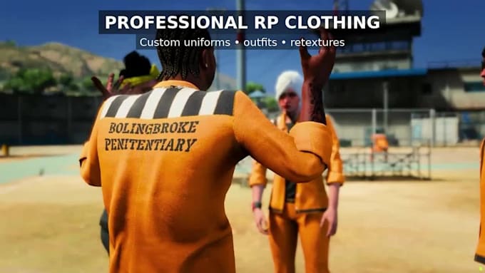 create custom fivem eup clothing, uniforms and outfits