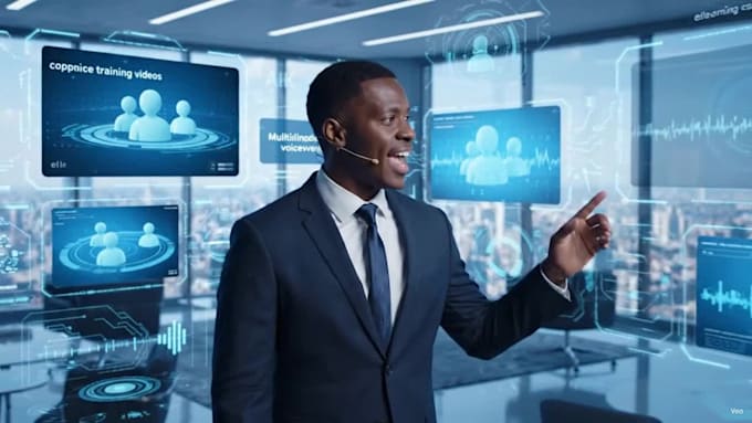 ai elearning course videos, animated explainer, training, spoke person video