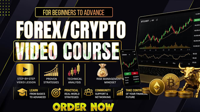 create a quality elearning forex and crypto trading video course
