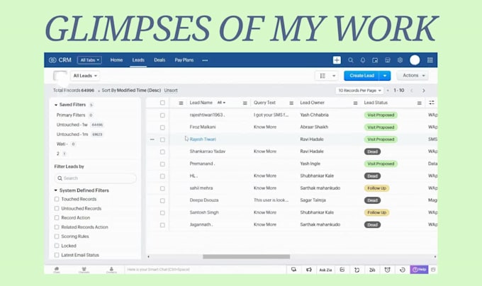 setup customize and automate zoho CRM