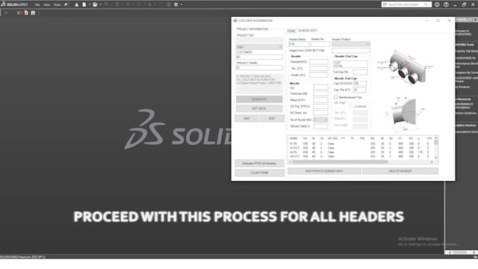 automate solidworks process using API and vba or net