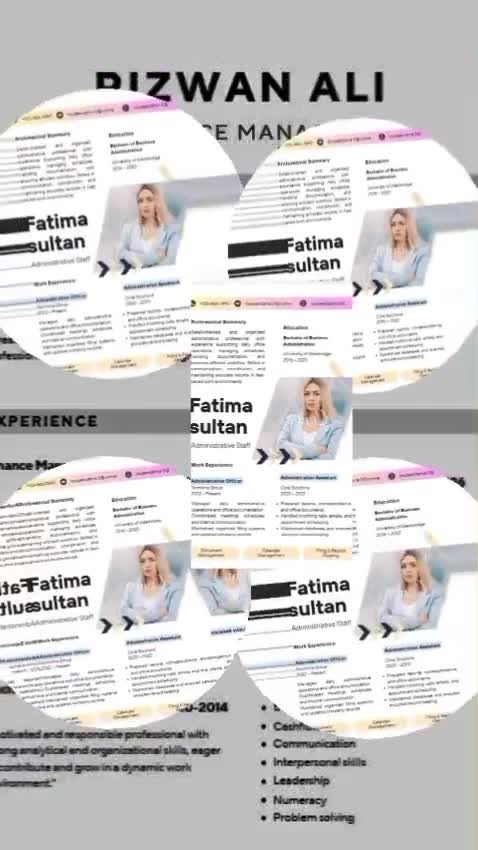 design a professional CV resume