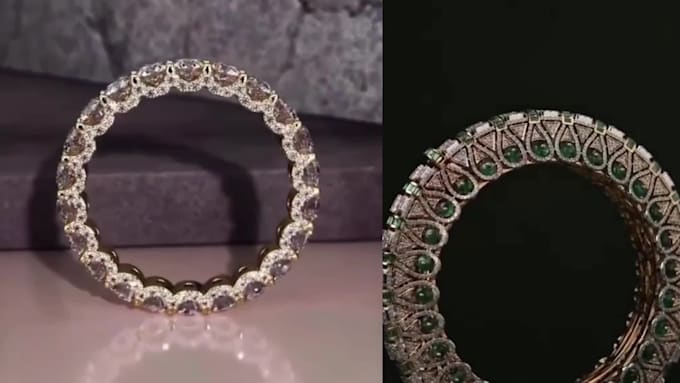 create 3d jewelry cad design for manufacturing, casting with 360 rendering