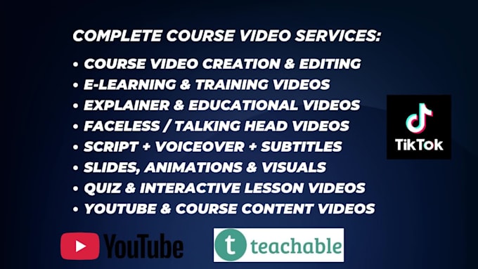 online course video editing elearning explainer youtube video ads 2d animation