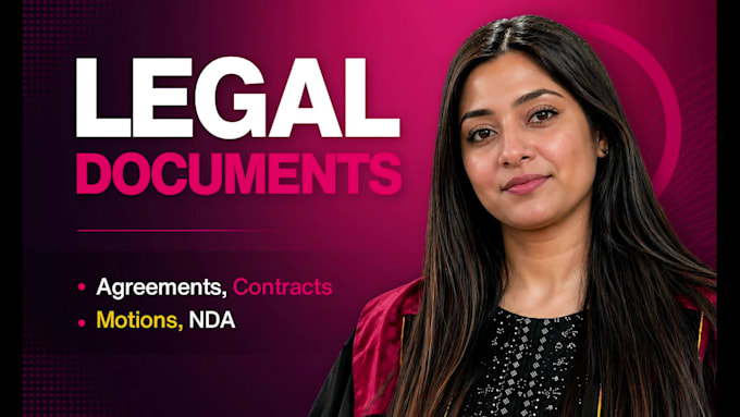 write legal agreements, contracts, documents, motions, nda and more