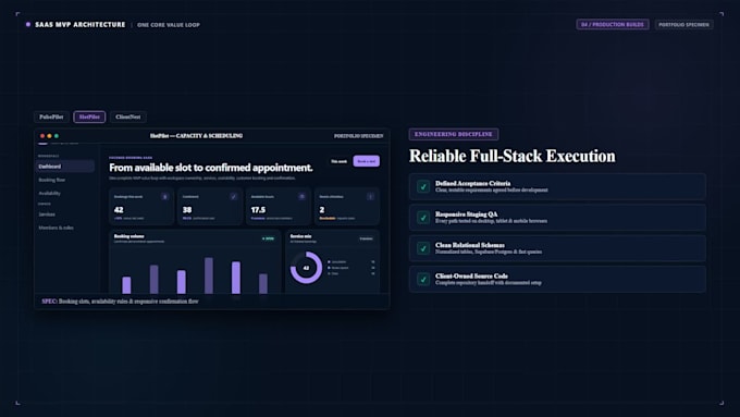 build your saas mvp web app with auth and database