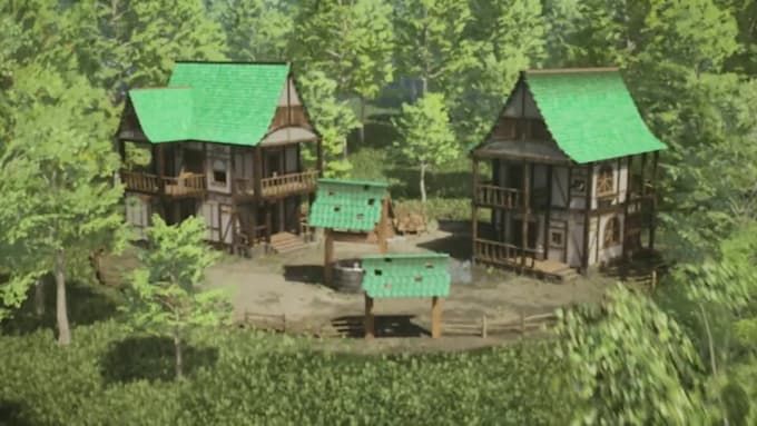 create 3d game props, weapons, and modular environment assets
