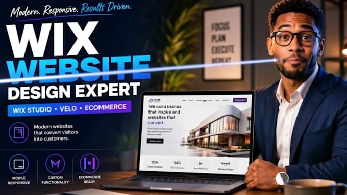 design wix website, wix redesign, wix ecommerce website, velo code, wix studio