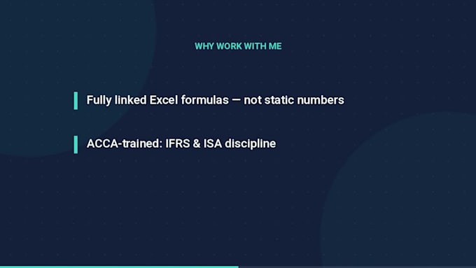 prepare ifrs compliant financial statements and bookkeeping
