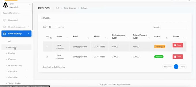 build a professional hotel management website with booking system