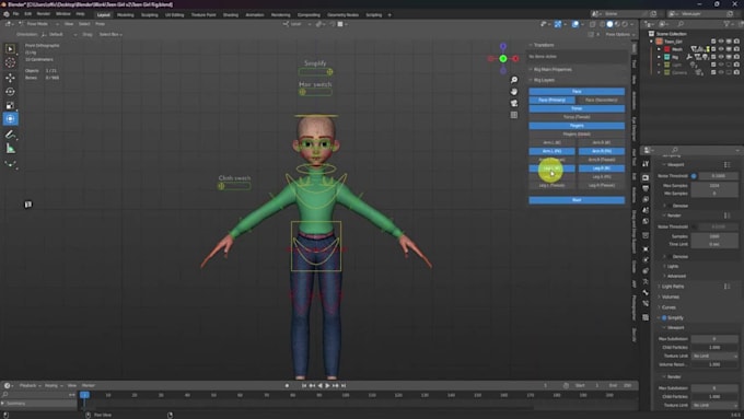 Character Rigs Fnf Game ready rig,advance character rig,ai streamhost,daz nsfw rig,fnaf ...