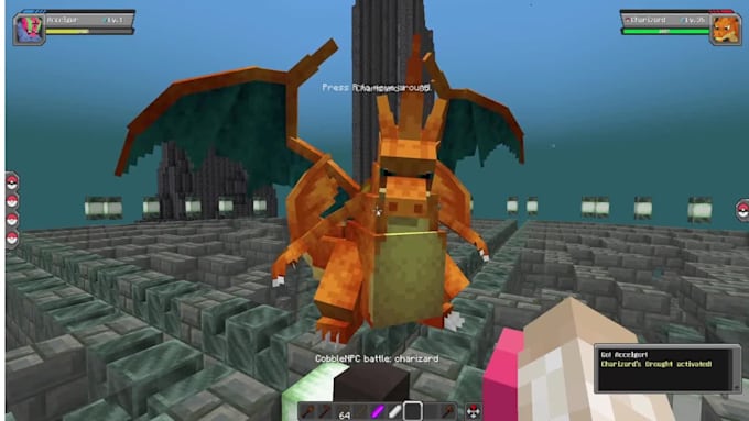 make custom minecraft mob model boss npc in blockbench and animation