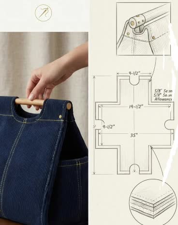 design bag tech pack for handbag, backpack, tote and duffle