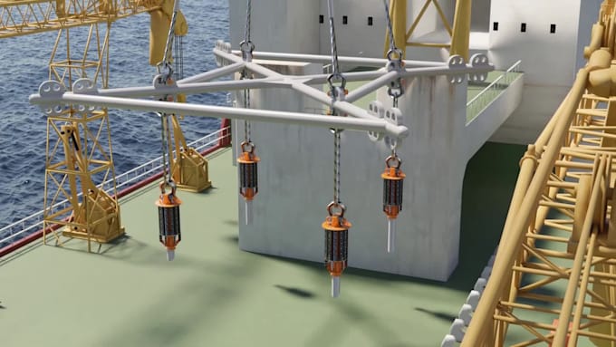 do 3d industrial factory animation and manufacturing process visualization video