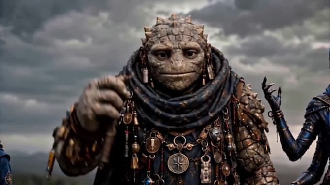 create a cinematic ai fantasy book trailer