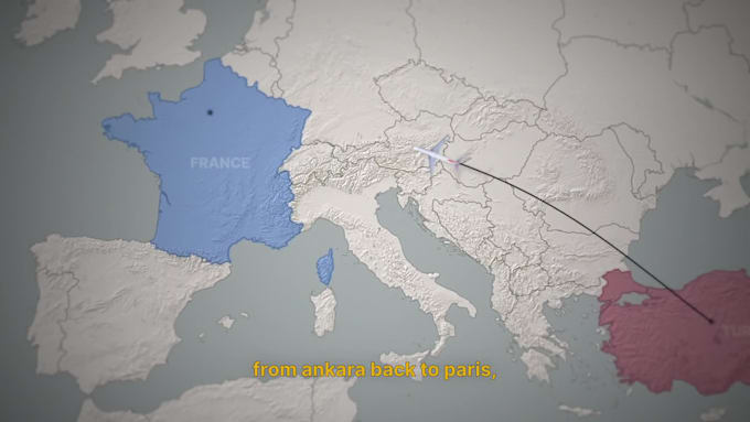 make you a professional map animation for your documentary