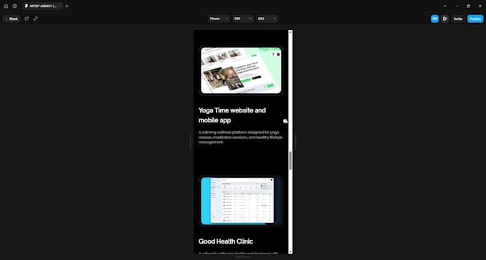 design a modern mobile app UI UX in figma or framer