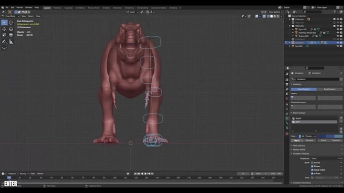 rig and animate your 3d character in blender for unity
