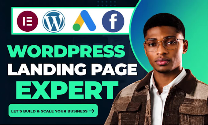 build PPC wordpress landing page for google ads lead generation and facebook ads